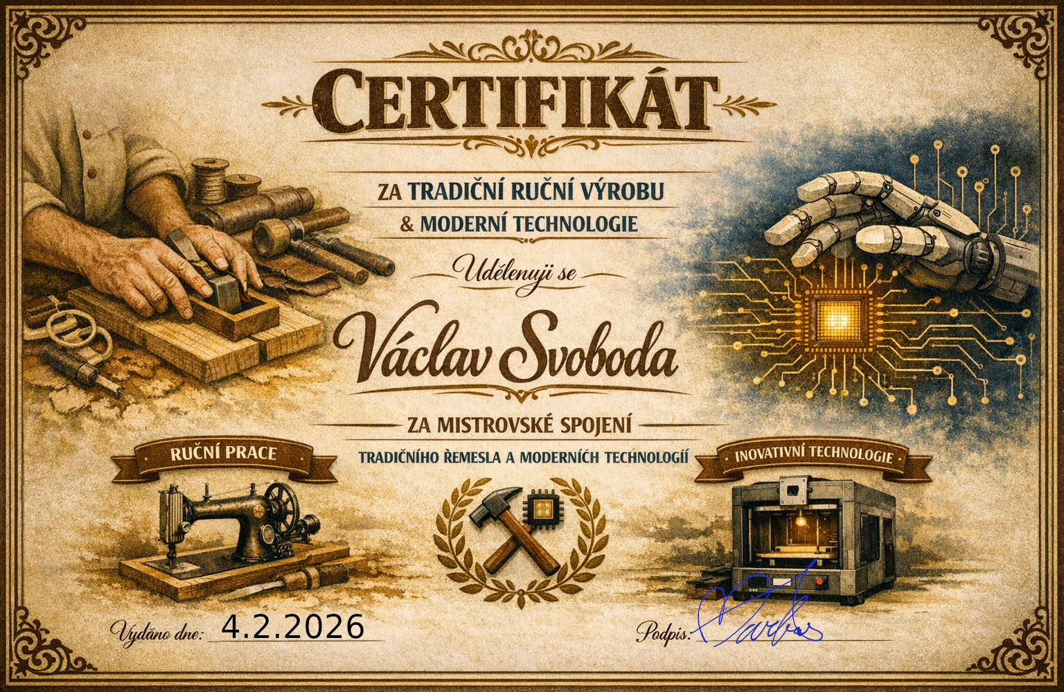 certifikát_mistrovské spojení technologií